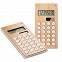 Calculatoare promotionale cu 8 cifre cu carcasa din lemn de bambus si baterie inclusa - MO6215