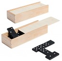 Domino-uri clasice promotionlae in cutie din lemn cu 28 de piese - AP721181