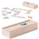 Jocuri promotionale de domino cu 28 de piese din lemn - AP781823