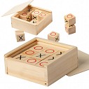 Jocuri promtionale x si zero in cutie de lemn - AP721447