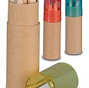 Set de 6 creioane colorate in tub din carton cu ascutitoare - Gallery AP812600