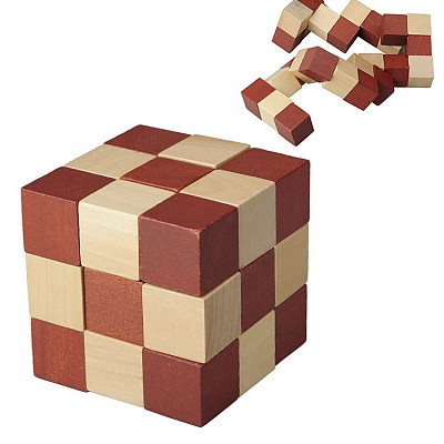 cuburi mici de puzzle cu piese din lemn R08829