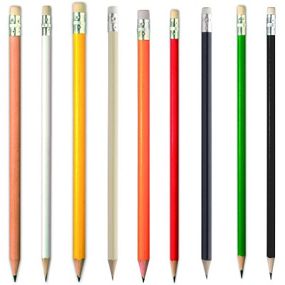 AP761194 Creioane promotionale cu corp colorat si radiera