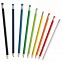 Creioane promotionale din lemn, cu corp si radiera colorate - 91736