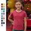 Tricouri promotionale de fete, colorate, cu guler rotund si maneci scurte - F18101